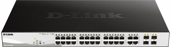 Коммутатор D-Link DGS-1210-28P/FL1A — для бизнеса и офиса Коммутатор D-Link DGS-1210-28P/FL1A — для бизнеса и офиса
