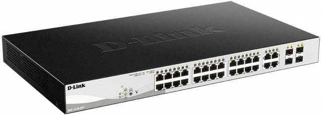 Коммутатор D-Link DGS-1210-28P/FL1A — для бизнеса и офиса Коммутатор D-Link DGS-1210-28P/FL1A — для бизнеса и офиса