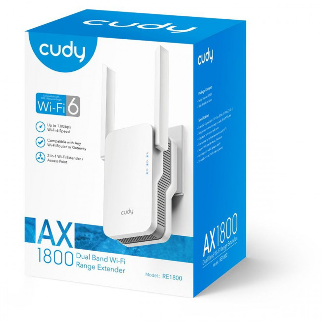 Усилитель Wi-Fi Cudy RE1800 — для бизнеса и офиса