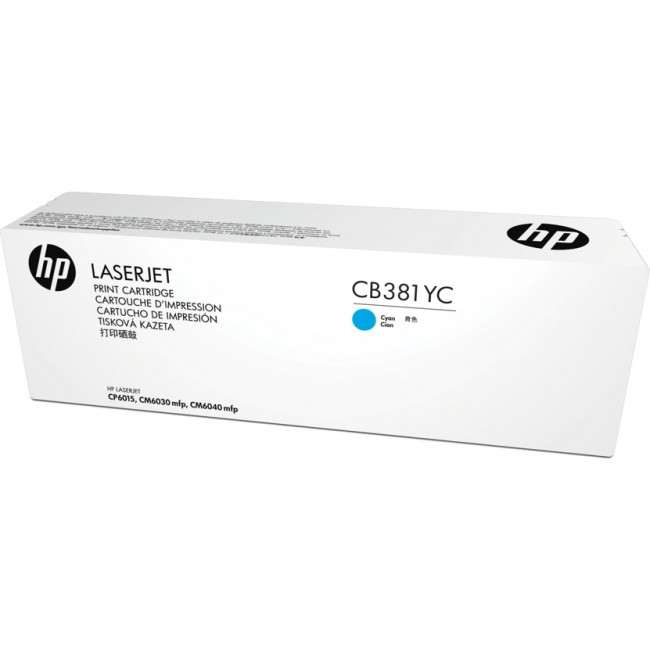 Тонер-картридж HP CB381YC — для бизнеса и офиса