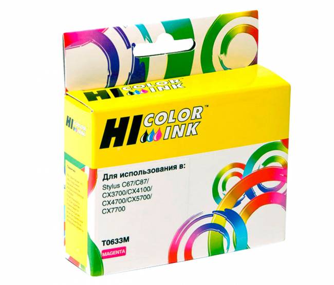 Картридж Hi-Black (HB-T0633) для Epson Stylus C67/87/CX3700/4100/4700, M — для бизнеса и офиса Картридж Hi-Black (HB-T0633) для Epson Stylus C67/87/CX3700/4100/4700, M — для бизнеса и офиса