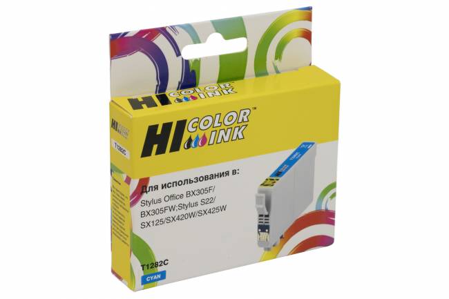Картридж Hi-Black (HB-T1282) для Epson Stylus S22/SX125/SX420W/SX425W/BX305F, C — для бизнеса и офиса Картридж Hi-Black (HB-T1282) для Epson Stylus S22/SX125/SX420W/SX425W/BX305F, C — для бизнеса и офиса