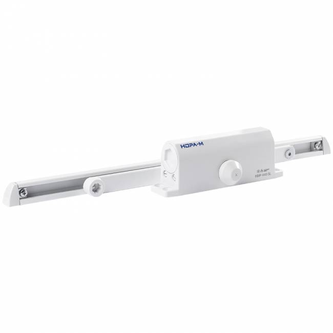 Доводчик дверной со скользящей тягой 440 Slider ISPARUS от 70 до 130 кг белый — для бизнеса и офиса Доводчик дверной со скользящей тягой 440 Slider ISPARUS от 70 до 130 кг белый — для бизнеса и офиса