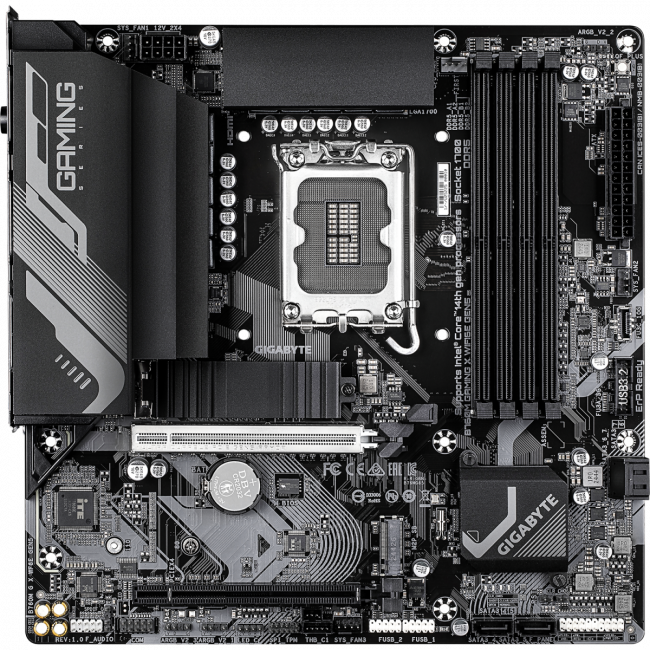 Материнская плата GIGABYTE B760M G X WF6E GEN5 — для бизнеса и офиса Материнская плата GIGABYTE B760M G X WF6E GEN5 — для бизнеса и офиса