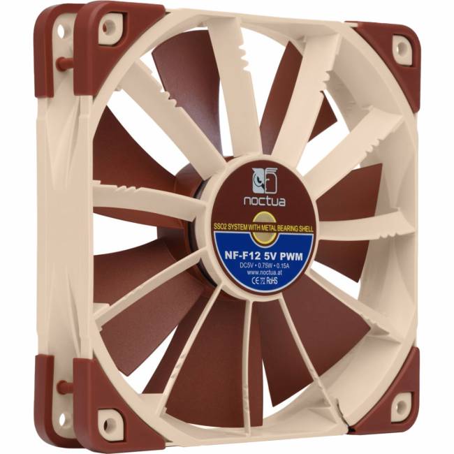 Кулер для корпуса Noctua NF-F12 5V PWM — для бизнеса и офиса Кулер для корпуса Noctua NF-F12 5V PWM — для бизнеса и офиса