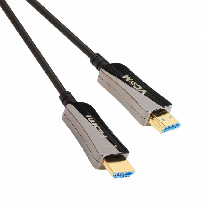 Активный оптический кабель HDMI 19M/M,ver. 2.0, 4K@60 Hz 50m VCOM <D3742A-50M> VCOM HDMI (m)- HDMI (m) 50м — для бизнеса и офиса