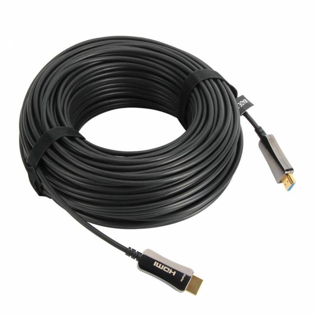 Активный оптический кабель HDMI 19M/M,ver. 2.0, 4K@60 Hz 50m VCOM <D3742A-50M> VCOM HDMI (m)- HDMI (m) 50м — для бизнеса и офиса