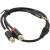 Переходник-разветвитель Vention гибкий Jack 3.5 mm M/2RCA F - 0.3 м Чёрный Разветвитель Vention mini jack 3.5 mm(m)/RCA(f) - 0.3 м (VAB-R02-B030) — для бизнеса и офиса
