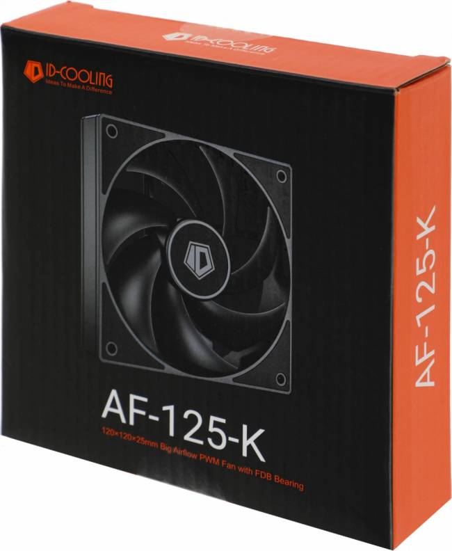 Вентилятор для корпуса ID-COOLING AF-125-K — для бизнеса и офиса Вентилятор для корпуса ID-COOLING AF-125-K — для бизнеса и офиса