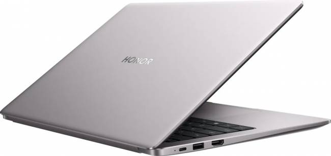 Ноутбук Ноутбук Honor MagicBook X14 GDG-X Core i3 1315U 8Gb SSD512Gb Intel UHD Graphics 14" IPS FHD+ (1920x1200) FreeDOS grey WiFi BT Cam (5301ALXB) — для бизнеса и офиса