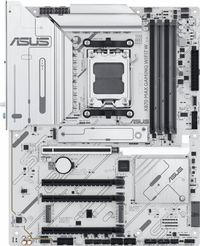 Материнская плата ASUS X870 MAX GAMING WIFI7 W — для бизнеса и офиса Материнская плата ASUS X870 MAX GAMING WIFI7 W — для бизнеса и офиса