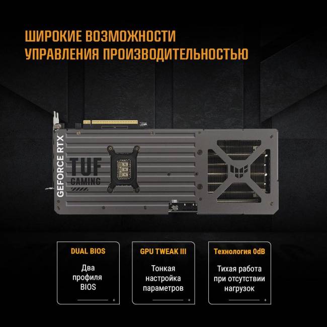 Видеокарта ASUS TUF-RTX5080-O16G-GAMING — для бизнеса и офиса