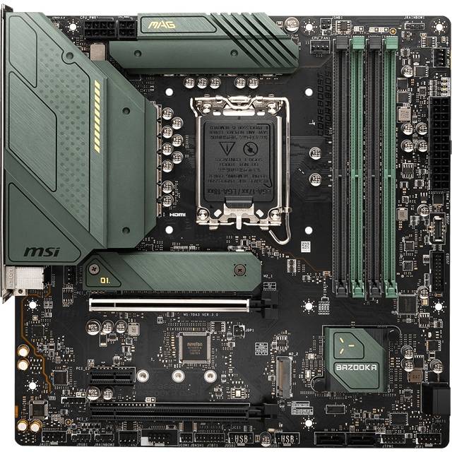 Материнская плата MSI MAG B660M BAZOOKA DDR4 — для бизнеса и офиса Материнская плата MSI MAG B660M BAZOOKA DDR4 — для бизнеса и офиса