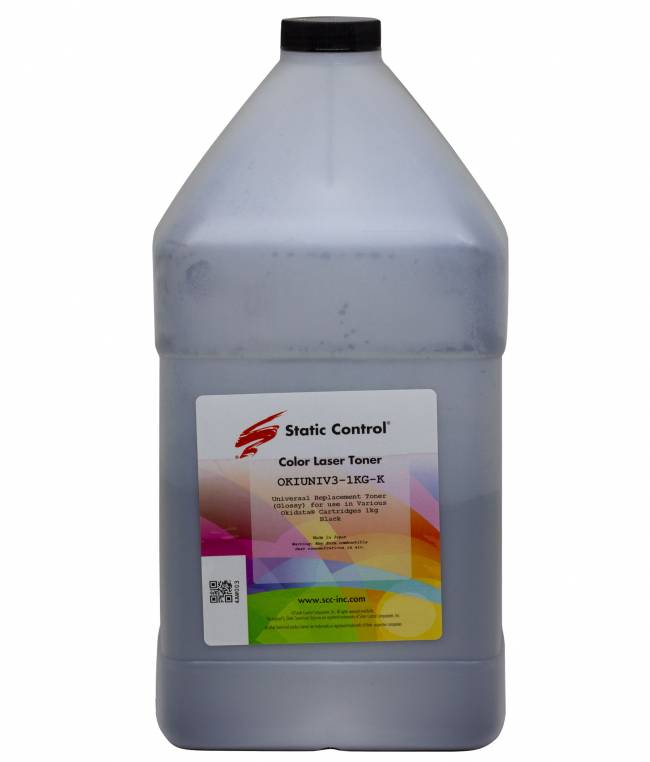 Тонер Static Control Универсальный для Oki C310/C3300/C610/C5500/C810/C8800, Bk, 1 кг, флакон — для бизнеса и офиса Тонер Static Control Универсальный для Oki C310/C3300/C610/C5500/C810/C8800, Bk, 1 кг, флакон — для бизнеса и офиса