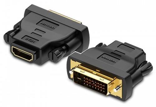 Адаптер-переходник Vention DVI 24+1 M/ HDMI 19F Двунаправленный Vention HDMI (f) - DVI-D (m) — для бизнеса и офиса Адаптер-переходник Vention DVI 24+1 M/ HDMI 19F Двунаправленный Vention HDMI (f) - DVI-D (m) — для бизнеса и офиса