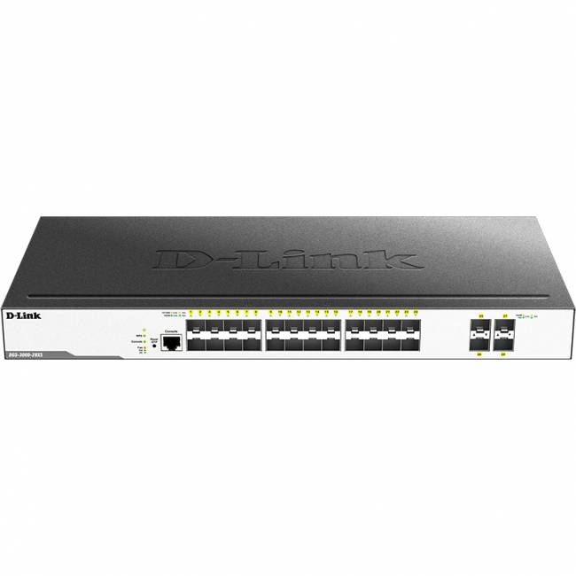 Коммутатор D-Link DGS-3000-28XS/B1A — для бизнеса и офиса