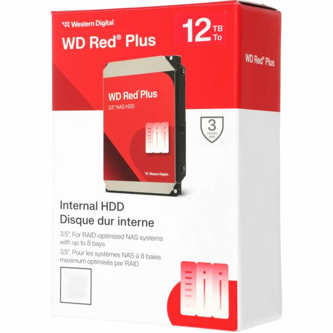 Жесткий диск WD Red Plus 12Tb (WD120EFGX) — для бизнеса и офиса Жесткий диск WD Red Plus 12Tb (WD120EFGX) — для бизнеса и офиса