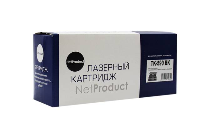 Тонер-картридж NetProduct (N-TK-590Bk) для Kyocera FS-C5250DN/C2626MFP, Bk, 7K — для бизнеса и офиса Тонер-картридж NetProduct (N-TK-590Bk) для Kyocera FS-C5250DN/C2626MFP, Bk, 7K — для бизнеса и офиса