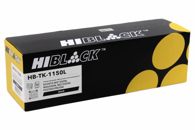 Тонер-картридж Hi-Black (HB-TK-1150L) для Kyocera Ecosys M2135dn/M2635dn/M2735dw, 7,2K — для бизнеса и офиса Тонер-картридж Hi-Black (HB-TK-1150L) для Kyocera Ecosys M2135dn/M2635dn/M2735dw, 7,2K — для бизнеса и офиса