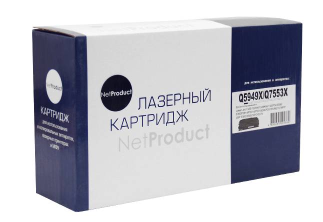Картридж NetProduct (N-Q5949X/Q7553X) для HP LJ P2015/1320/3390/3392, Универсальный, 7K — для бизнеса и офиса Картридж NetProduct (N-Q5949X/Q7553X) для HP LJ P2015/1320/3390/3392, Универсальный, 7K — для бизнеса и офиса