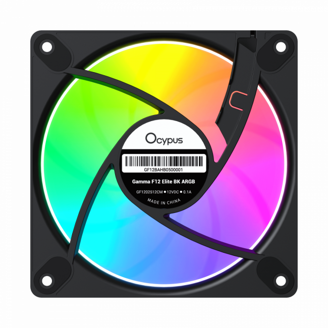 Кулер для корпуса Ocypus Gamma-F12-BK1AM01E-GL — для бизнеса и офиса