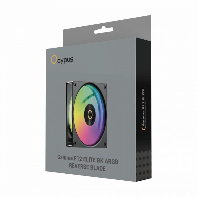 Кулер для корпуса Ocypus Gamma-F12-BK1AM01E-GL — для бизнеса и офиса