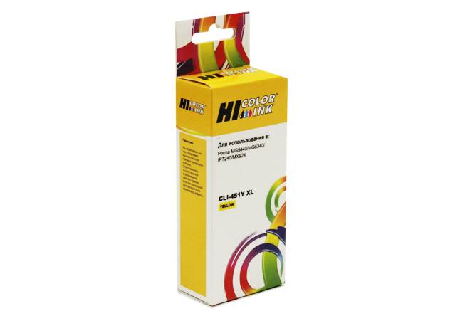 Картридж Hi-Black (HB-CLI-451XL-Y) для Canon PIXMA iP7240/MG6340/MG5440, Y — для бизнеса и офиса Картридж Hi-Black (HB-CLI-451XL-Y) для Canon PIXMA iP7240/MG6340/MG5440, Y — для бизнеса и офиса
