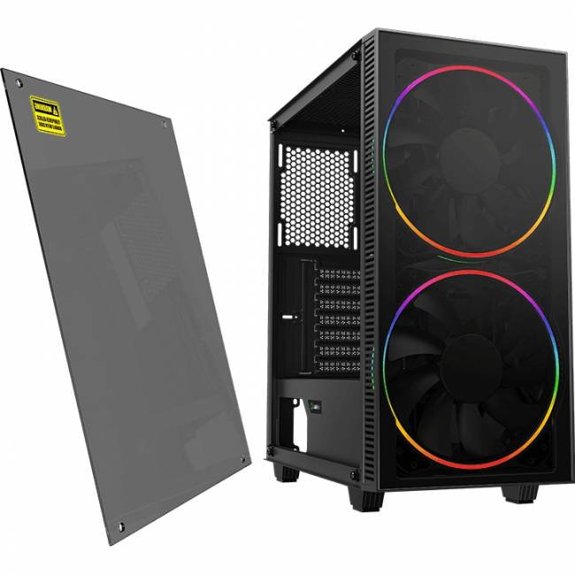 Компьютерный корпус, без блока питания ATX GameMax Black Hole — для бизнеса и офиса Компьютерный корпус, без блока питания ATX GameMax Black Hole — для бизнеса и офиса