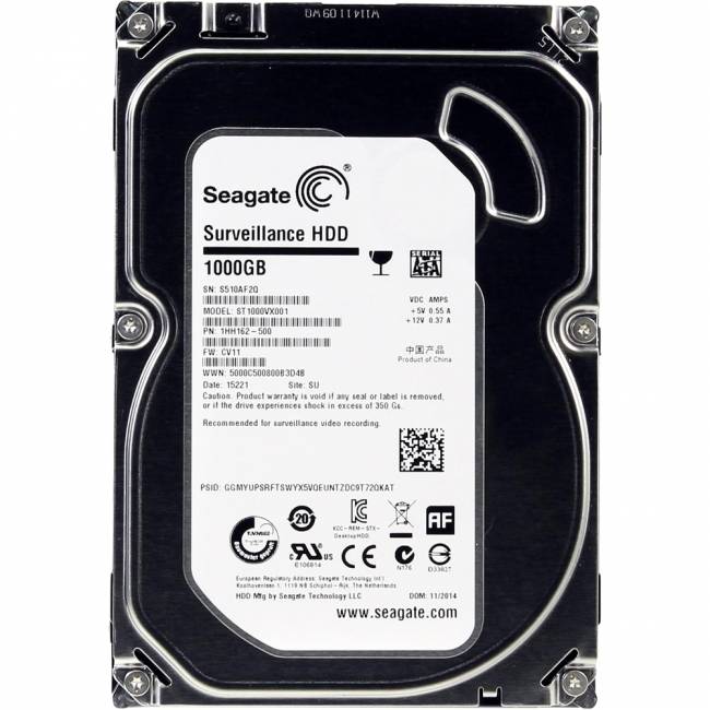 Жесткий диск для круглосуточной записи в системах видеонаблюдения Seagate SkyHawk 1тб RPM 5900 Seagate SkyHawk 1TB (ST1000VX001) — для бизнеса и офиса Жесткий диск для круглосуточной записи в системах видеонаблюдения Seagate SkyHawk 1тб RPM 5900 Seagate SkyHawk 1TB (ST1000VX001) — для бизнеса и офиса