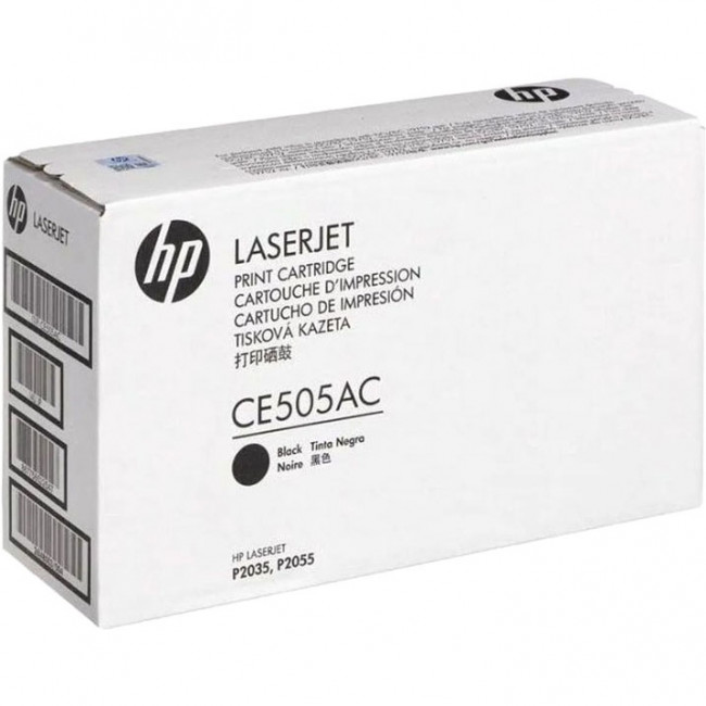 Тонер-картридж HP 05A Black Contract Original LaserJet Toner Cartridge (CE505AC) — для бизнеса и офиса