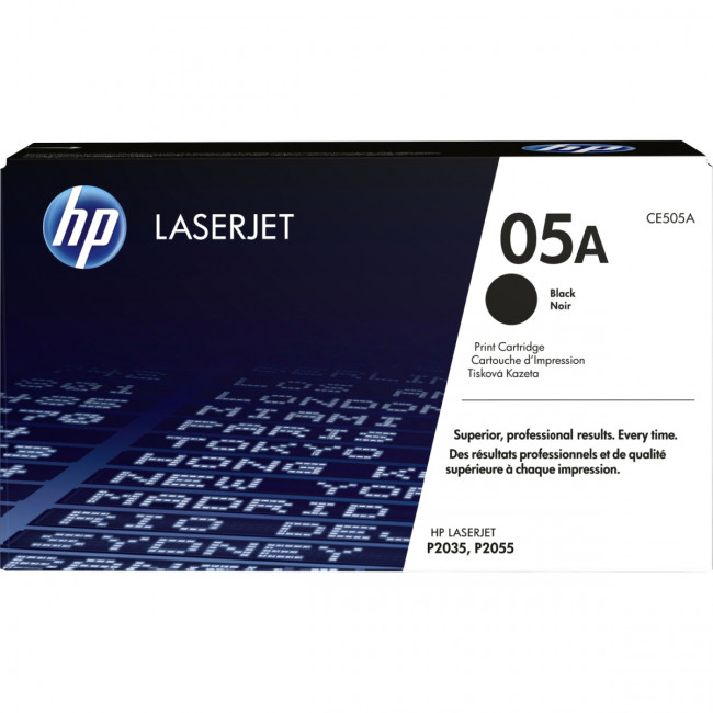 Тонер-картридж HP 05A Black LaserJet Print Cartridge (CE505A) — для бизнеса и офиса