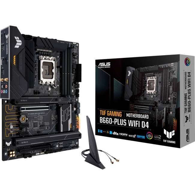 Материнская плата ASUS TUF GAMING B660-PLUS WIFI D4 — для бизнеса и офиса Материнская плата ASUS TUF GAMING B660-PLUS WIFI D4 — для бизнеса и офиса