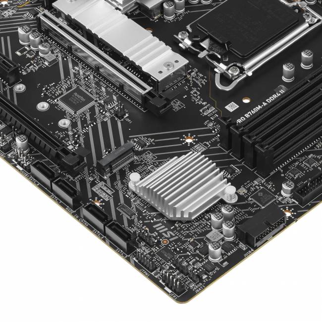 Материнская плата MSI PRO B760M-A DDR4 II — для бизнеса и офиса Материнская плата MSI PRO B760M-A DDR4 II — для бизнеса и офиса