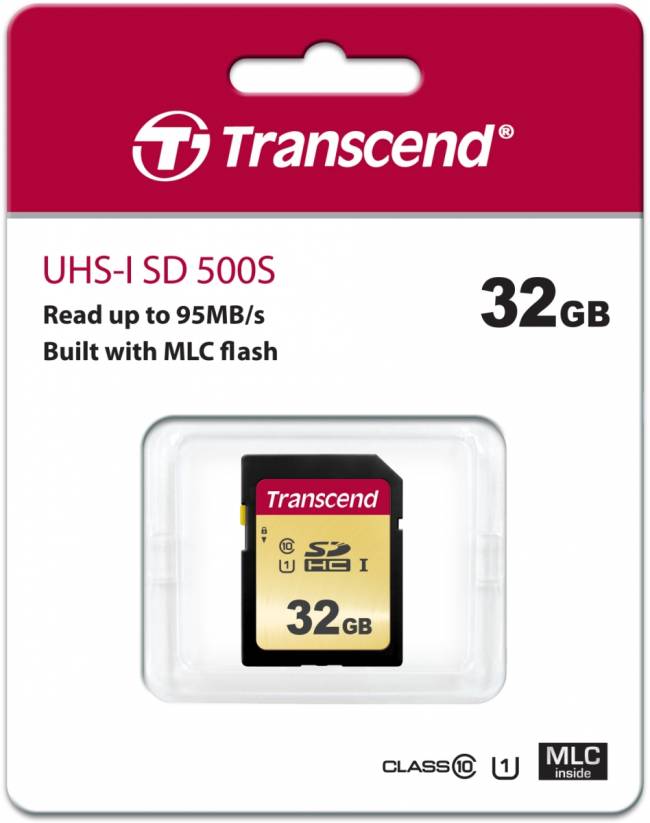 Карта памяти Transcend SDHC 500S — для бизнеса и офиса Карта памяти Transcend SDHC 500S — для бизнеса и офиса