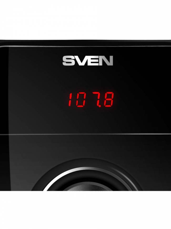 SVEN HT-202, черный, акустическая система 5.1 (мощность (RMS):20Вт+5x16Вт, Bluetooth, FM-тюнер, USB/SD, дисплей, пульт ДУ) SVEN HT-202 — для бизнеса и офиса SVEN HT-202, черный, акустическая система 5.1 (мощность (RMS):20Вт+5x16Вт, Bluetooth, FM-тюнер, USB/SD, дисплей, пульт ДУ) SVEN HT-202 — для бизнеса и офиса