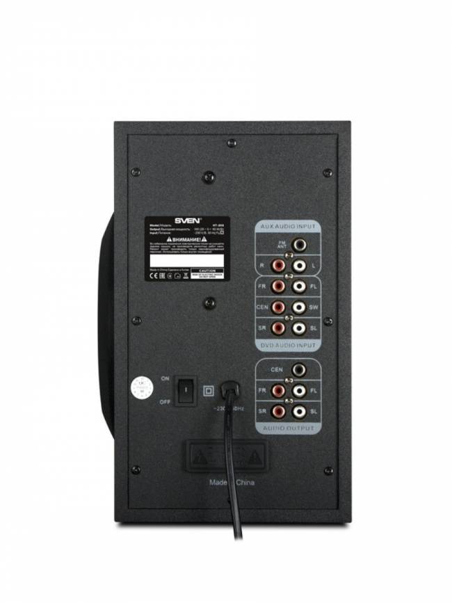 SVEN HT-202, черный, акустическая система 5.1 (мощность (RMS):20Вт+5x16Вт, Bluetooth, FM-тюнер, USB/SD, дисплей, пульт ДУ) SVEN HT-202 — для бизнеса и офиса SVEN HT-202, черный, акустическая система 5.1 (мощность (RMS):20Вт+5x16Вт, Bluetooth, FM-тюнер, USB/SD, дисплей, пульт ДУ) SVEN HT-202 — для бизнеса и офиса