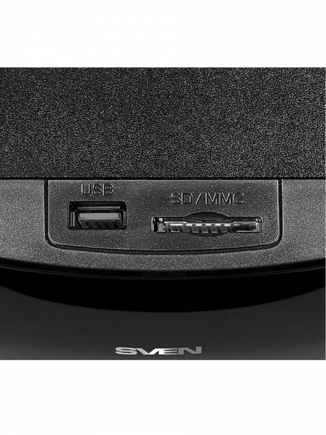 SVEN HT-202, черный, акустическая система 5.1 (мощность (RMS):20Вт+5x16Вт, Bluetooth, FM-тюнер, USB/SD, дисплей, пульт ДУ) SVEN HT-202 — для бизнеса и офиса SVEN HT-202, черный, акустическая система 5.1 (мощность (RMS):20Вт+5x16Вт, Bluetooth, FM-тюнер, USB/SD, дисплей, пульт ДУ) SVEN HT-202 — для бизнеса и офиса