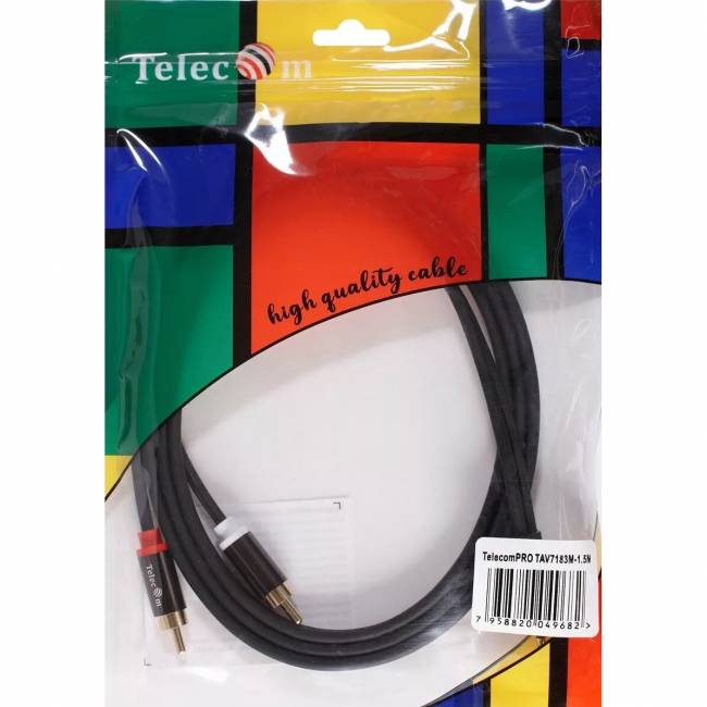 Кабель соединит 3.5 Jack (M) - 2xRCA (M), 3м Telecom PRO <TAV7183M-3M> Кабель-переходник Telecom 2 x RCA M/Jack 3.5 mm F (TAV7183M-3M) — для бизнеса и офиса Кабель соединит 3.5 Jack (M) - 2xRCA (M), 3м Telecom PRO <TAV7183M-3M> Кабель-переходник Telecom 2 x RCA M/Jack 3.5 mm F (TAV7183M-3M) — для бизнеса и офиса