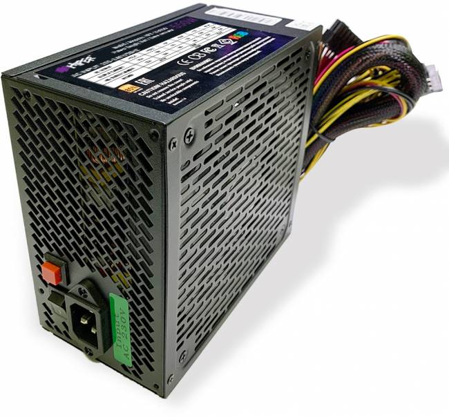блок питания для ПК 550 Ватт HIPER HPB-550RGB — для бизнеса и офиса блок питания для ПК 550 Ватт HIPER HPB-550RGB — для бизнеса и офиса