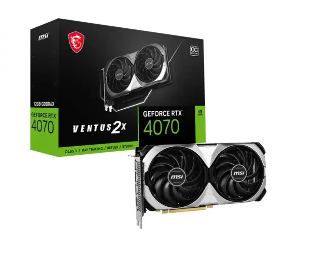 Видеокарта MSI GeForce RTX 4070 VEN — для бизнеса и офиса Видеокарта MSI GeForce RTX 4070 VEN — для бизнеса и офиса