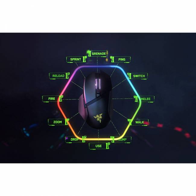 Игровая мышь Razer Basilisk V3 Pro 35K - Black gaming mouse Razer Basilisk V3 Pro 35K - Black gaming mouse RZ01-05240100-R3G1 — для бизнеса и офиса Игровая мышь Razer Basilisk V3 Pro 35K - Black gaming mouse Razer Basilisk V3 Pro 35K - Black gaming mouse RZ01-05240100-R3G1 — для бизнеса и офиса