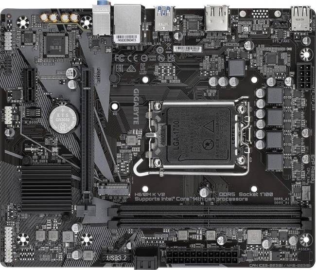 Материнская плата Gigabyte H610M K V2 — для бизнеса и офиса Материнская плата Gigabyte H610M K V2 — для бизнеса и офиса