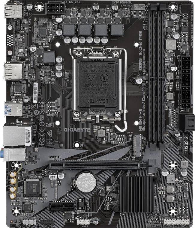 Материнская плата Gigabyte H610M K V2 — для бизнеса и офиса Материнская плата Gigabyte H610M K V2 — для бизнеса и офиса