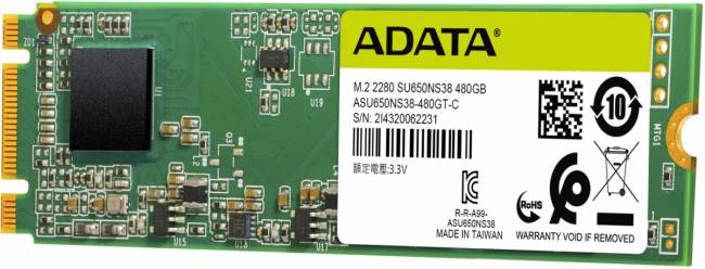 Твердотельный накопитель ADATA Ultimate SU650 ASU650NS38-480GT-C — для бизнеса и офиса Твердотельный накопитель ADATA Ultimate SU650 ASU650NS38-480GT-C — для бизнеса и офиса