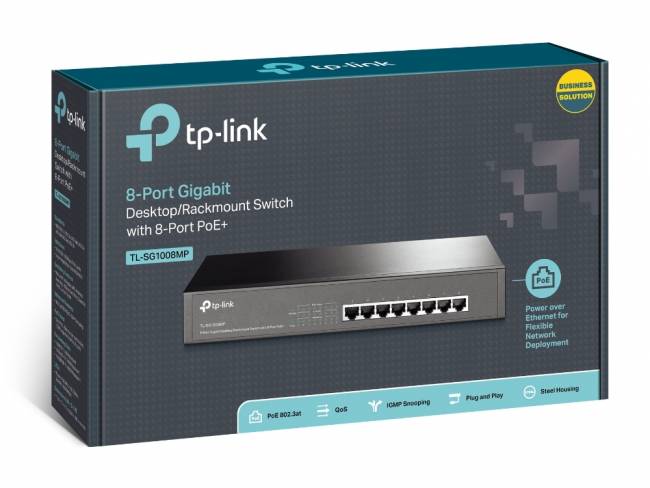 Коммутатор TP-Link TL-SG1008MP — для бизнеса и офиса