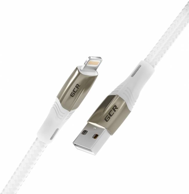 GCR Кабель 1.7m для iPod, iPhone, iPad series MERCEDES, WHITE NYLON, MFI, GCR-52578 Greenconnect USB 2.0 Type-AM - Lightning (m) 1.7м — для бизнеса и офиса GCR Кабель 1.7m для iPod, iPhone, iPad series MERCEDES, WHITE NYLON, MFI, GCR-52578 Greenconnect USB 2.0 Type-AM - Lightning (m) 1.7м — для бизнеса и офиса
