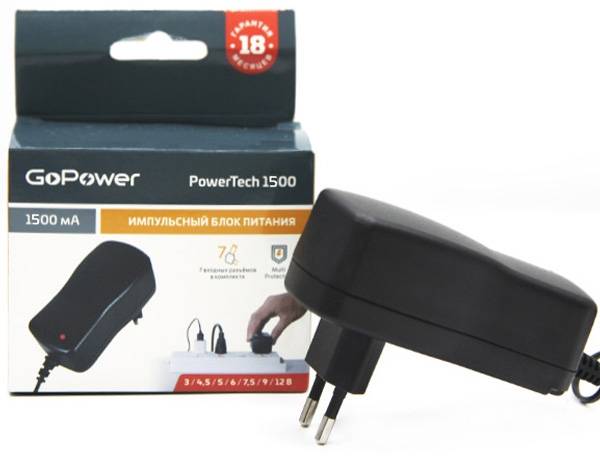 Блок питания GoPower PowerTech 1500 универсальн. импульсный (1/50) Блок питания GoPower PowerTech 1500 — для бизнеса и офиса Блок питания GoPower PowerTech 1500 универсальн. импульсный (1/50) Блок питания GoPower PowerTech 1500 — для бизнеса и офиса