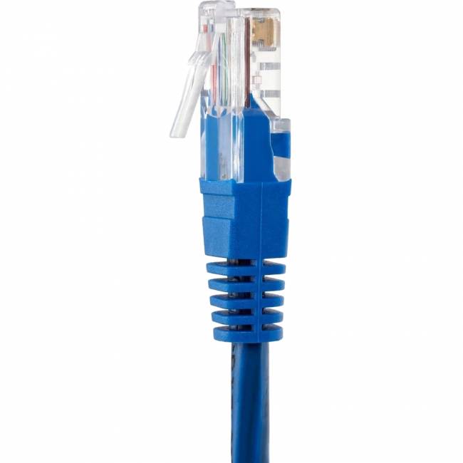 Патчкорд литой "Telecom" UTP кат.5е 0,5м синий VCOM NA102-L-0.5M — для бизнеса и офиса