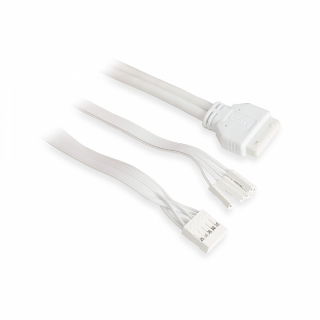 Корпус без блока питания HSPD F510-TGWH-ARGB — для бизнеса и офиса