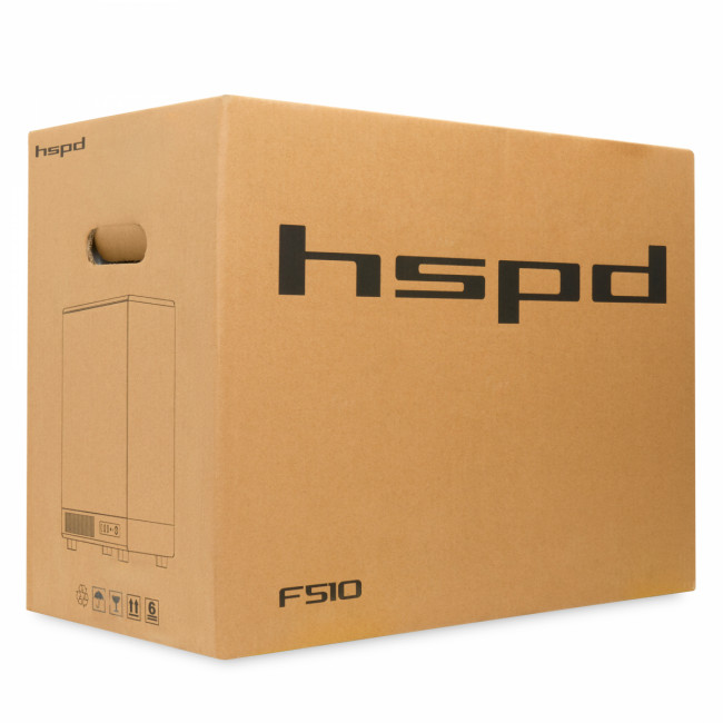 Корпус без блока питания HSPD F510-TGWH-ARGB — для бизнеса и офиса